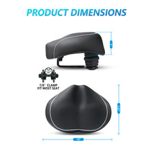 Load image into Gallery viewer, YN 5, Noseless Bike Seat for Men Women, IPX7 Waterproof, White Line