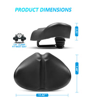 Load image into Gallery viewer, YN 7, Noseless L Bike Seat for Men Women, IPX7 Waterproof, Black