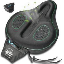 Load image into Gallery viewer, YCW 5, YLG Green Memory Foam Bike Seat Cover - 11.8 x 11 Inches