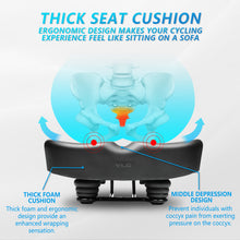 Load image into Gallery viewer, YN 7, Noseless L Bike Seat for Men Women, IPX7 Waterproof, Black
