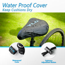 Load image into Gallery viewer, YC 7, YLG Silver White Memory Foam Bike seat Cover 11" x 7" White