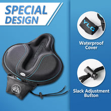 Load image into Gallery viewer, YCW 3, YLG Memory Foam Bike Seat Cover 11.8*11 in for Cycling Saddle