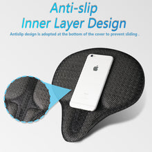 Load image into Gallery viewer, YCW 6, YLG Black Memory Foam Bike Seat Cover - 11.8 x 11 Inches