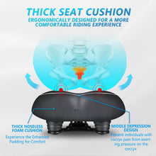 Load image into Gallery viewer, YN 5, Noseless Bike Seat for Men Women, IPX7 Waterproof, White Line