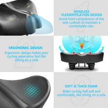Load image into Gallery viewer, YN 7, Noseless L Bike Seat for Men Women, IPX7 Waterproof, Black
