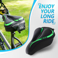 Load image into Gallery viewer, YC 6, YLG Green Memory Foam Bike seat Cover 11" x 7" Green