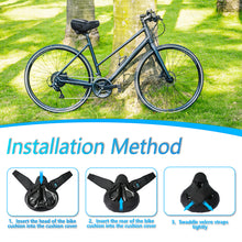 Load image into Gallery viewer, YCW 4, YLG Bike Seat Cushion - 11.8 * 11 Inches Black