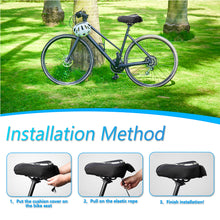 Load image into Gallery viewer, YC 7, YLG Silver White Memory Foam Bike seat Cover 11" x 7" White