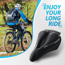 Load image into Gallery viewer, YC 4, YLG Memory Foam Bike seat Cover Black 11" x 7"