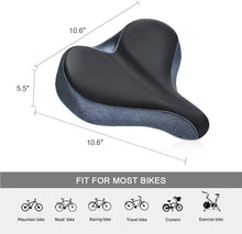 Load image into Gallery viewer, YS 5, YLG Wide Comfort Bike Saddle with Taillight