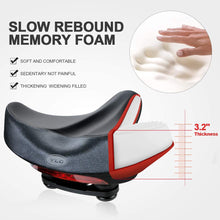 Load image into Gallery viewer, YS 5, YLG Wide Comfort Bike Saddle with Taillight