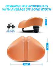 Load image into Gallery viewer, YN 8, Noseless L Bike Seat for Men Women, IPX7 Waterproof, Brown
