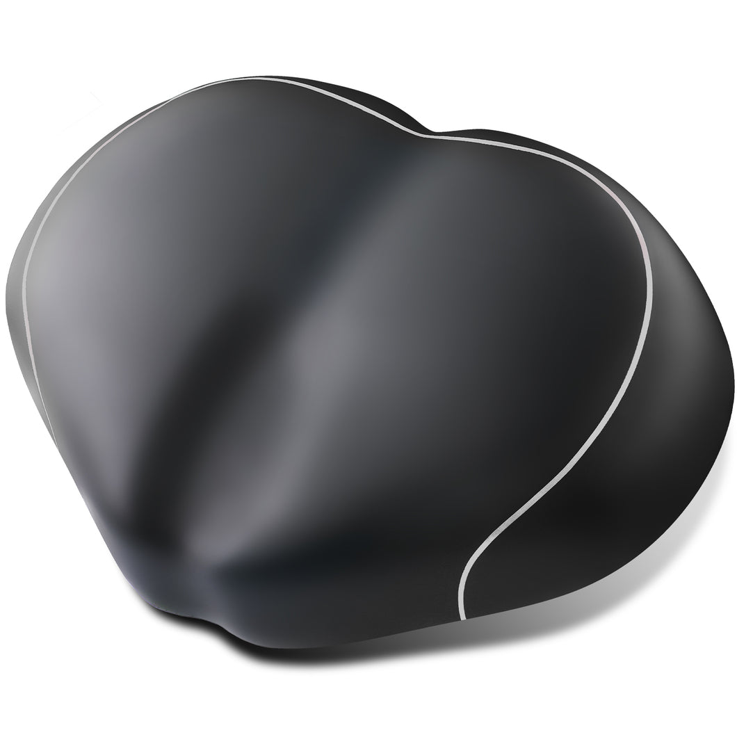 YN 5, Noseless Bike Seat for Men Women, IPX7 Waterproof, White Line