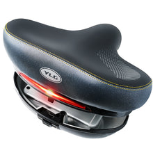 Load image into Gallery viewer, YLG Comfortable Bike Seat with Storage for Electric Bikes - Wide Foam Cushion for Men and Women - Shock-Absorbing Waterproof Universal Fit, Wide Stable
