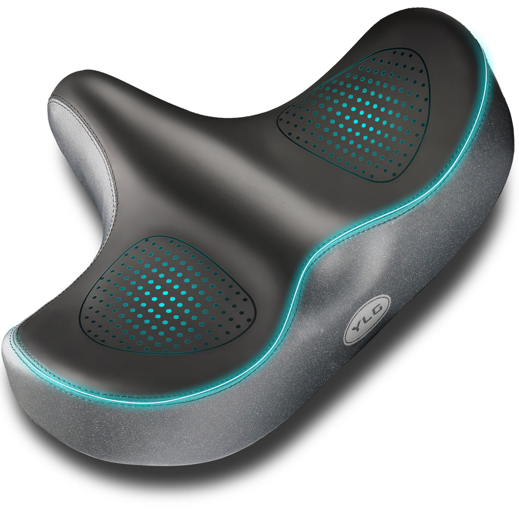 YS 6, YLG Oversize Bike Seat Cushion for Men Women - Extra Memory Foam for  Firm Support