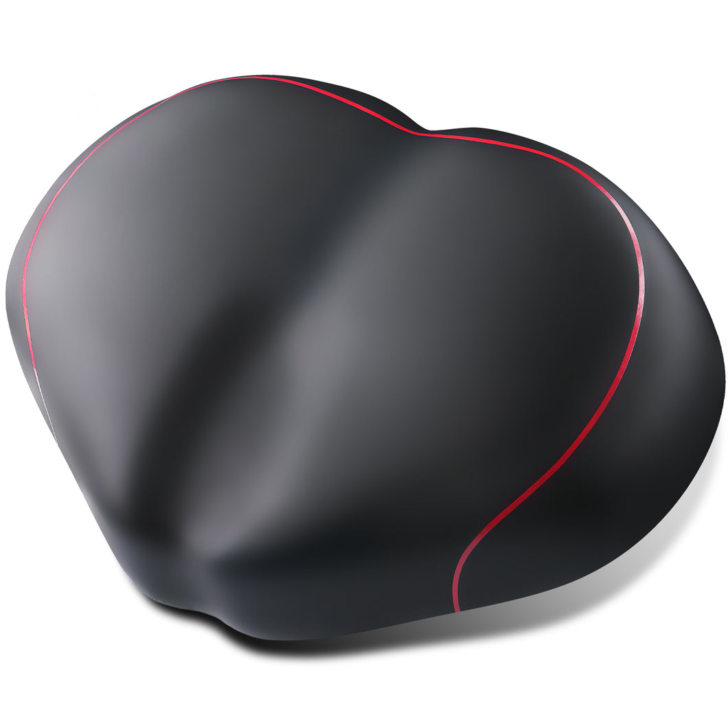 YN 6, Noseless Bike Seat for Men Women, IPX7 Waterproof, Red Line