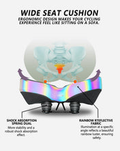 Load image into Gallery viewer, YN 4, Rainbow Noseless XL Plus Bike Seat
