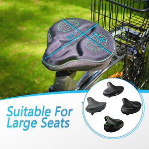 YCW 5, YLG Green Memory Foam Bike Seat Cover - 11.8 x 11 Inches