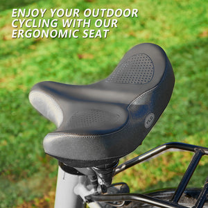 YS 6, YLG Oversize Bike Seat Cushion for Men Women - Extra Memory Foam for  Firm Support