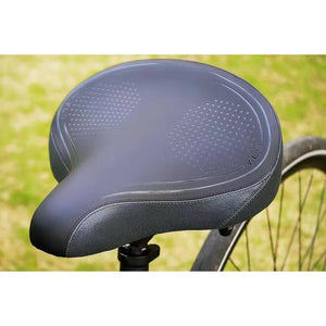 YLG Oversized Comfort Bike Seat for Casual Bike Rider - Large Bicycle Saddle Firm Cushioning for Women Men, Bike Accessories for Adult/MTB/Schwinn/Beach Bike