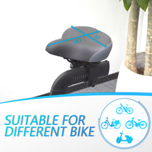 Load image into Gallery viewer, YLG Oversized Comfort Bike Seat for Peloton and Echelon Stationary Bike - Waterproof and Shock-Absorbing Spin Bicycle Saddle for Men and Women
