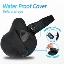 Load image into Gallery viewer, YLG Bike Seat Cushion - 11.8 * 11 Inches Black Bike Saddle Cover with Streamlined Design, Breathable Mesh, and Waterproof Bag
