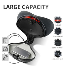 Load image into Gallery viewer, YSS 4, YLG Wide Electric Bike Saddle with Storage
