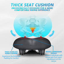 Load image into Gallery viewer, YN 6, Noseless Bike Seat for Men Women, IPX7 Waterproof, Red Line
