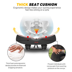 YN 8, YLG Noseless Bike Seat Cushion