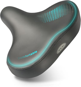 YLG Wide Bike Seat 10.5"W - Comfortable Large Electric Bike Saddle Cushion