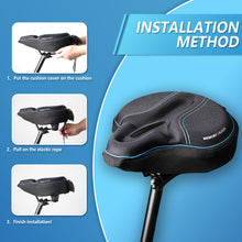 Load image into Gallery viewer, YCW 3, YLG Memory Foam Bike Seat Cover 11.8*11 in for Cycling Saddle
