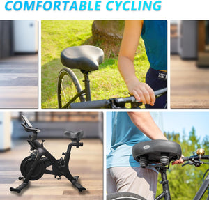 YLG Wide Bike Seat 10.5"W - Comfortable Large Electric Bike Saddle Cushion