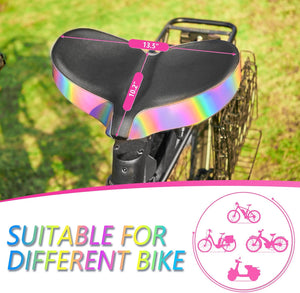 YS 8, YLG Oversized Bike Seat Rainbow Gradient Design