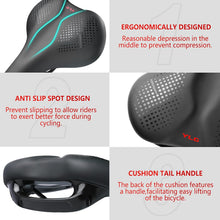 Load image into Gallery viewer, YLG Bike Seat I Bicycle Seat for Men and Women, Waterproof Bike Saddle with Handle I Exercise Bike Seat for Peloton Echelon Exercise BMX, MTB and Road Bikes
