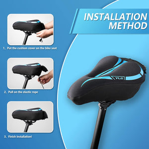 YC 3, YLG Bike Seat Cushion, Memory Foam, 11*8IN
