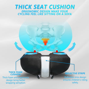 YK 3, YLG Kids Bike Seat Cushion for Boys 9.5"x6.5"