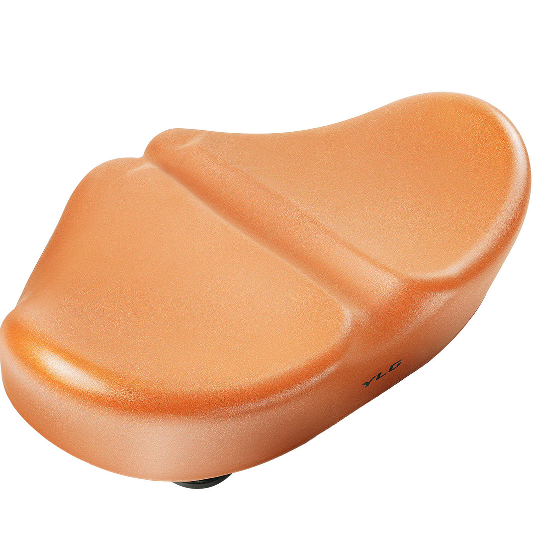 YN 8, Noseless L Bike Seat for Men Women, IPX7 Waterproof, Brown