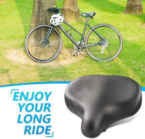 YLG Wide Bike Seat 10.5"W - Comfortable Large Electric Bike Saddle Cushion