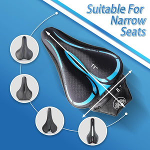 YLG Bike Seat Cushion, Memory Foam, 11*8IN