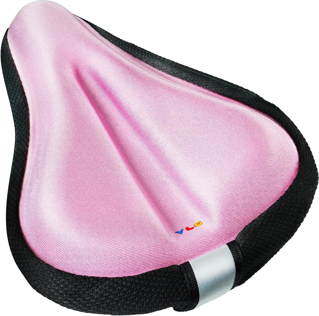YLG Kids Bike Seat Cushion for Girls, Gel Padded Bike Seat Cover for Toddler, Breathable & Extra Soft Gel Memory Foam Child Bicycle Saddle 9.5