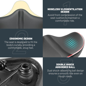 YN 8, YLG Noseless Bike Seat Cushion