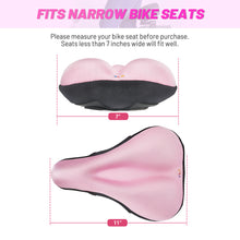 Load image into Gallery viewer, YC 8, YLG Pink Bike Seat Cushion - Gel Padded
