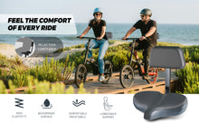 Load and play video in Gallery viewer, YS 11, YLG Oversized Bike Seat with Backrest
