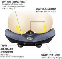 Load image into Gallery viewer, YS 4, YLG Oversized Comfort Bike Seat For Indoor Bike
