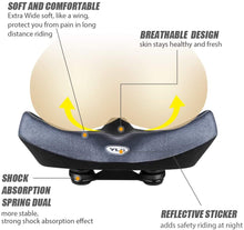 Load image into Gallery viewer, YLG Oversized Comfort Bike Seat For Indoor Bike
