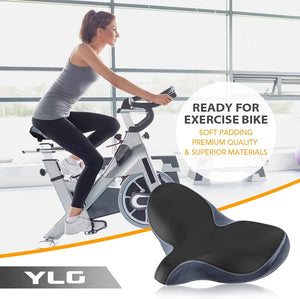 YS 4, YLG Oversized Comfort Bike Seat For Indoor Bike