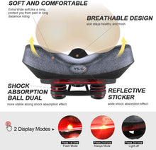 Load image into Gallery viewer, YLG Wide Comfort Bike Saddle with Taillight

