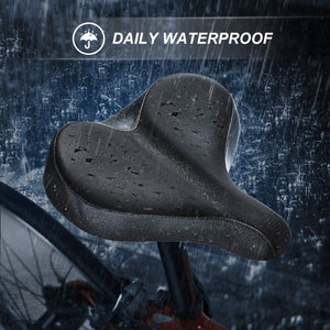 YLG Oversized Comfort Bike Saddle Memory Foam, Waterproof, 13.5"W For Outdoor Bike